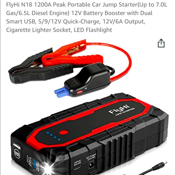 FlyHi jump starter Other - NIB FlyHi Jump Starter N-18-1200A Portable Starter